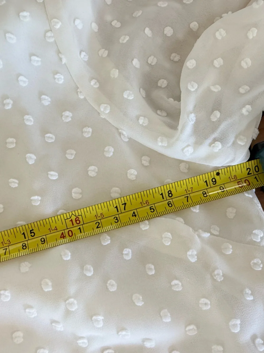 J. Crew NWT Ivory Swiss Dot V-Neck Long Sleeve Blouse. Flowy and Feminine.